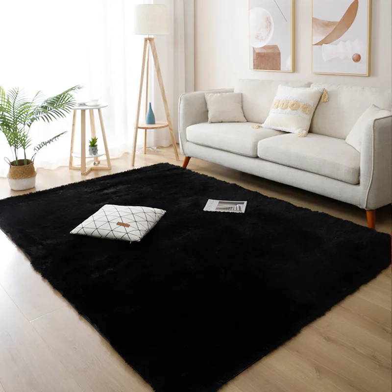 Tapis Noir Shaggy