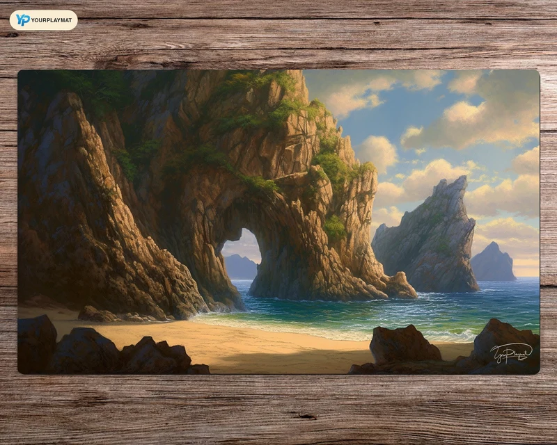 Island of Radiance - MTG Spielmatte - 24 x 14 inches - MTG Geschenke - MTG Zubehör - Magie Tischmatte