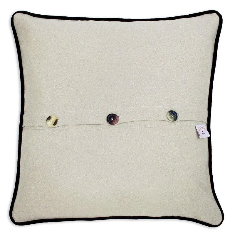 Philadelphia Embroidered CatStudio Pillow