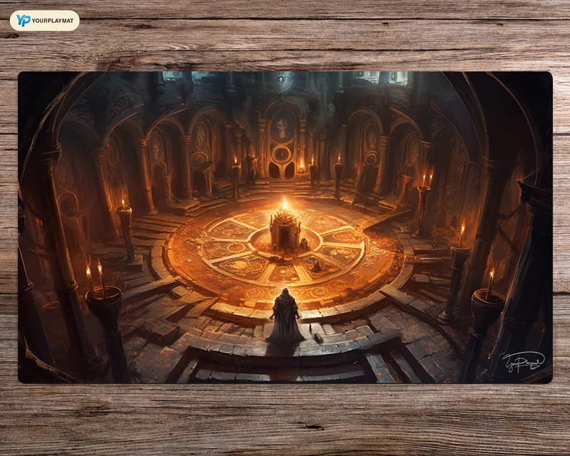Temple of Sacrifice - MTG Spielmatte - 24 x 14 inches - MTG Geschenke - MTG Zubehör - Magie Tischmatte