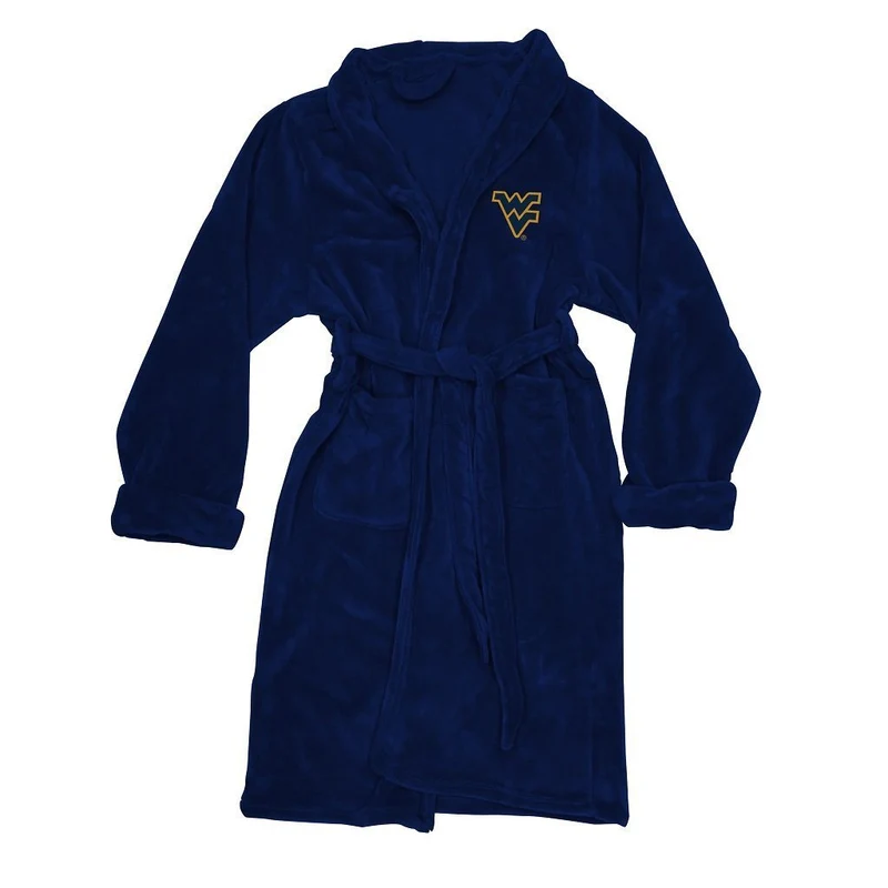 West Virginia Mountaineers Men's Silk Touch Plush Bath Robe made by Northwest