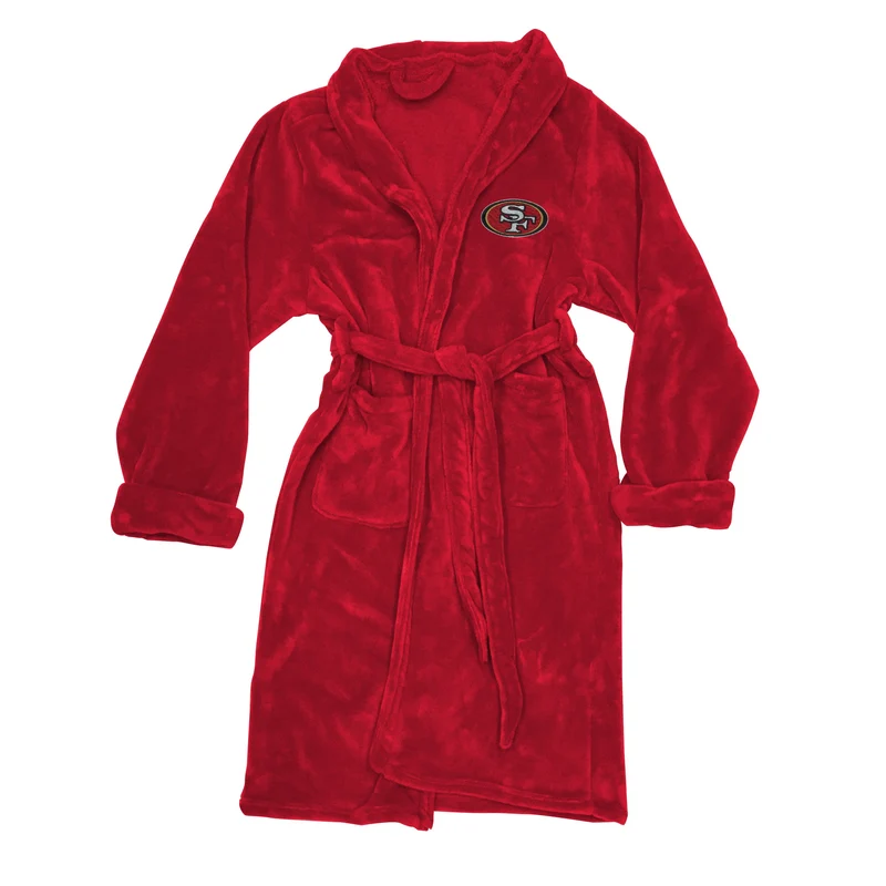 San Francisco 49ers Men's Silk Touch Plush Bath Robe