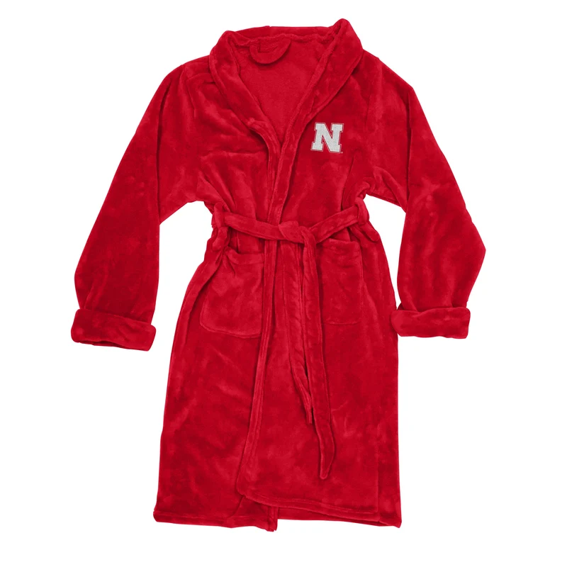 Nebraska Cornhuskers Men's Silk Touch Plush Bath Robe