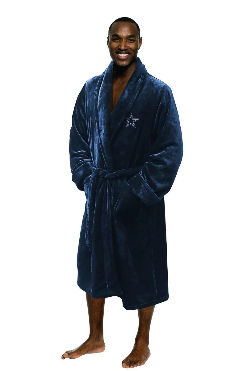 Dallas Cowboys Men's Silk Touch Plush Bath Robe