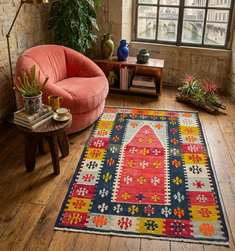 Kilim ancien Yozgat – 130 × 95 cm