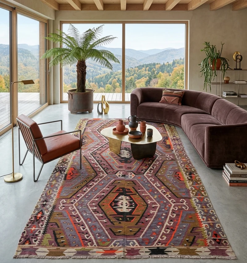 Kilim ancien Kayseri – 260 × 145 cm