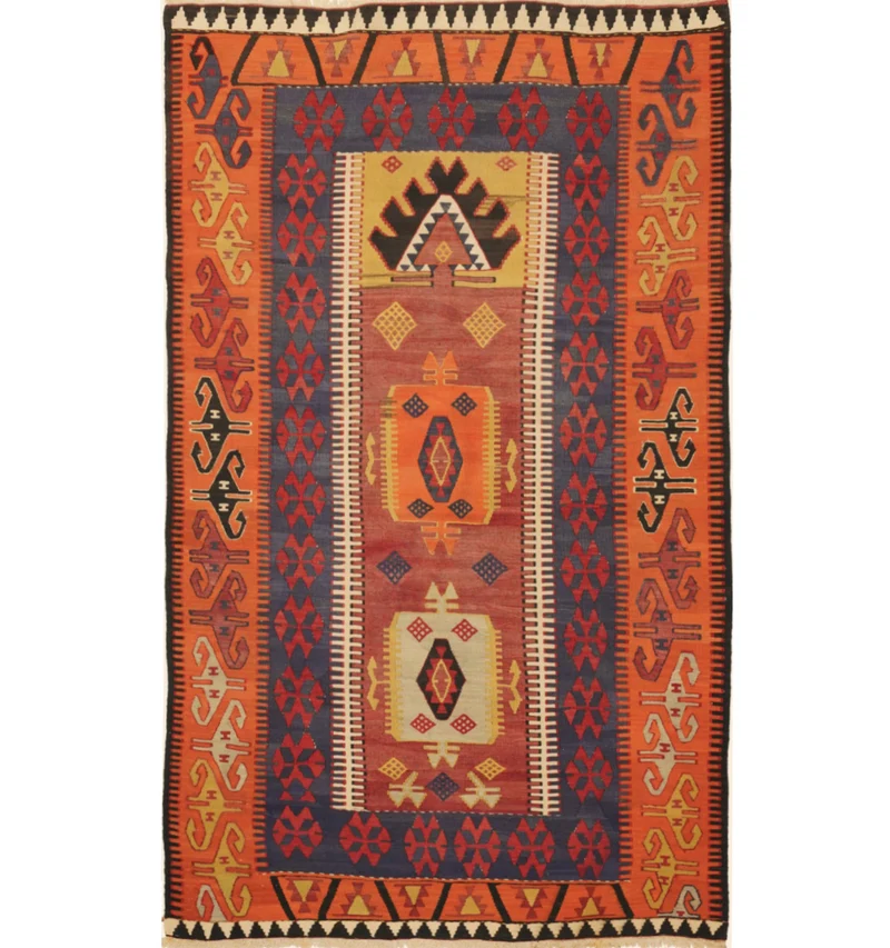 Kilim ancien Yesilova – 230 × 138 cm