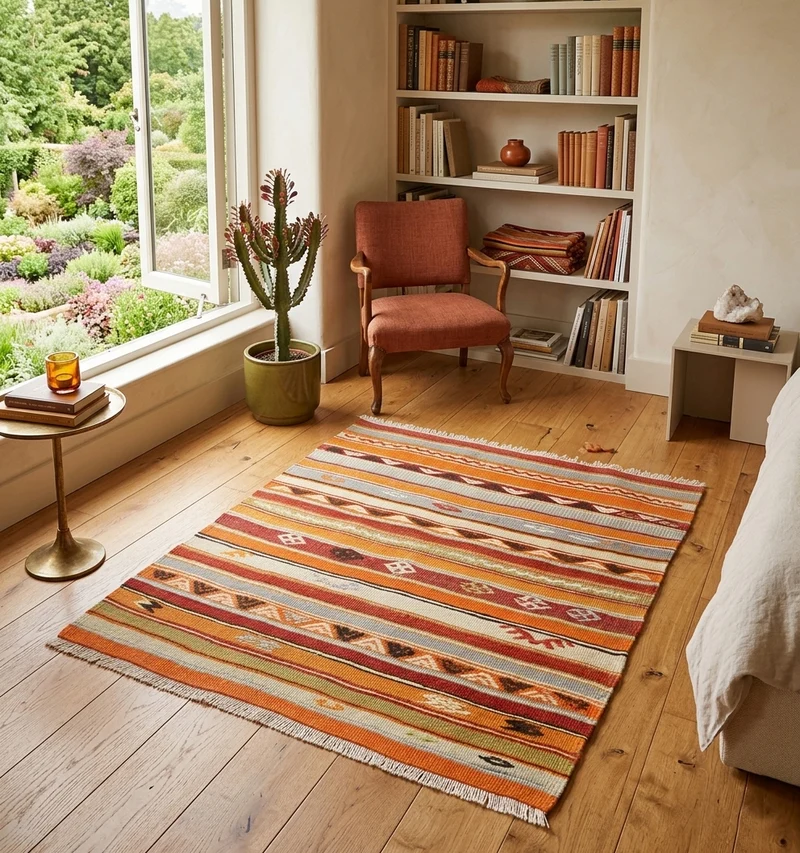 Kilim ancien Sivas – 125 × 110 cm