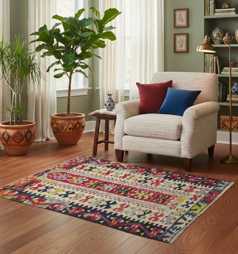 Kilim ancien Esme – 130 × 100 cm
