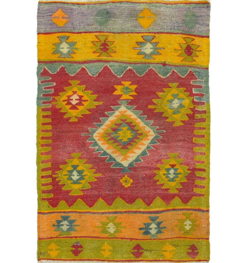 Kilim ancien Cal – 120 × 88 cm