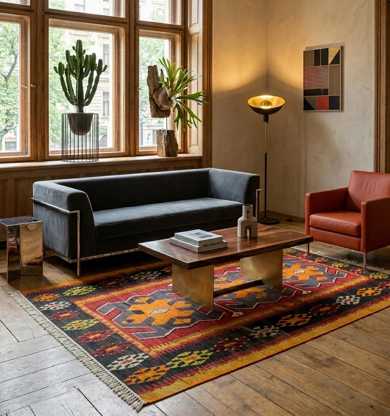 Kilim ancien Yesilova – 230 × 140 cm