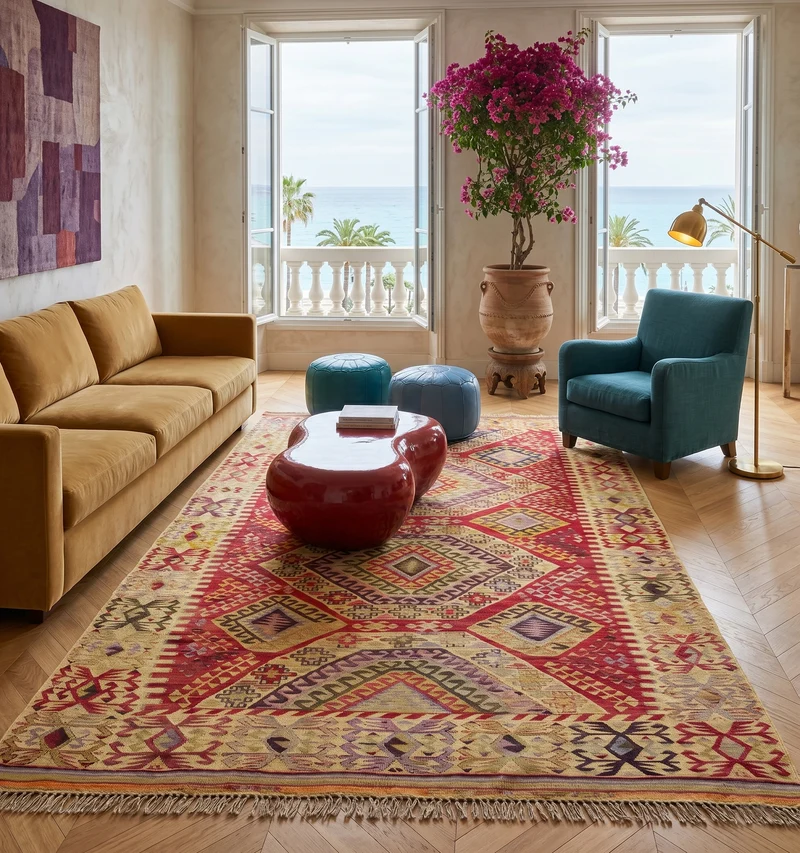 Kilim ancien Afyon – 320 × 205 cm