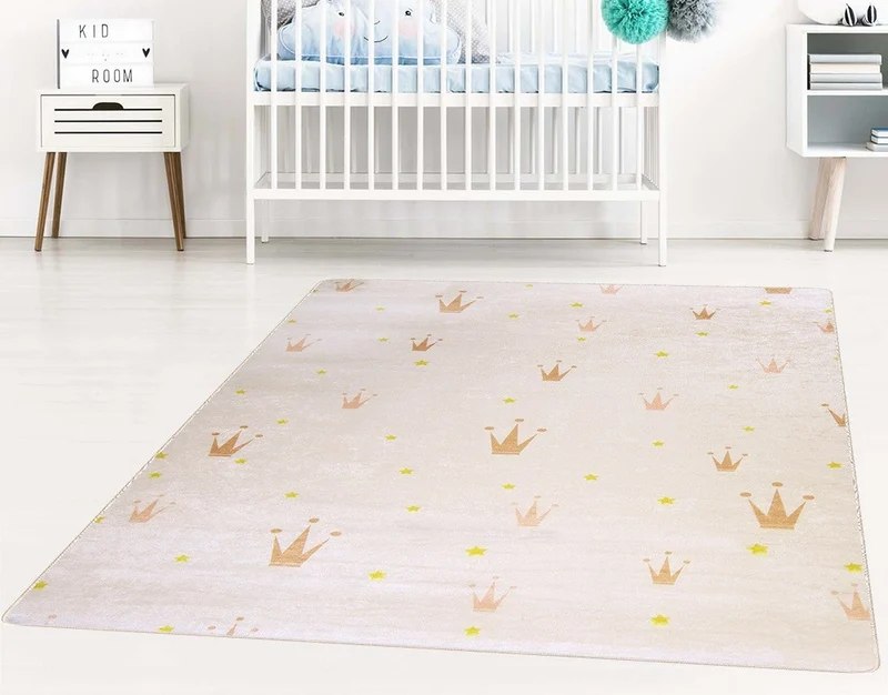 Tapis Enfant Crown Ecru