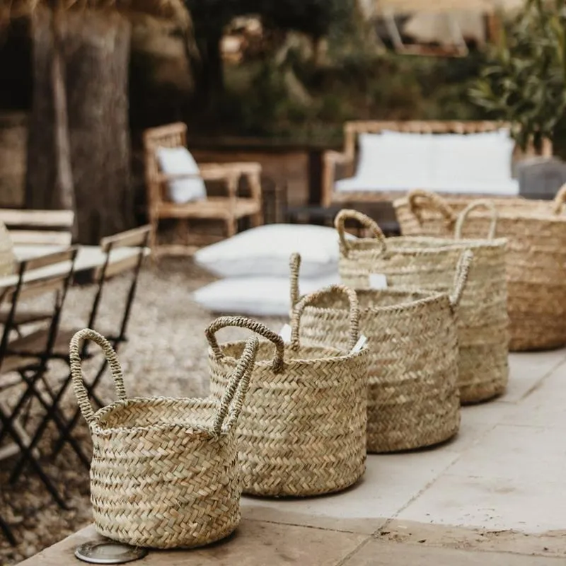 Panier ARTIZAN palmier 2 anses - 3 tailles disponibles