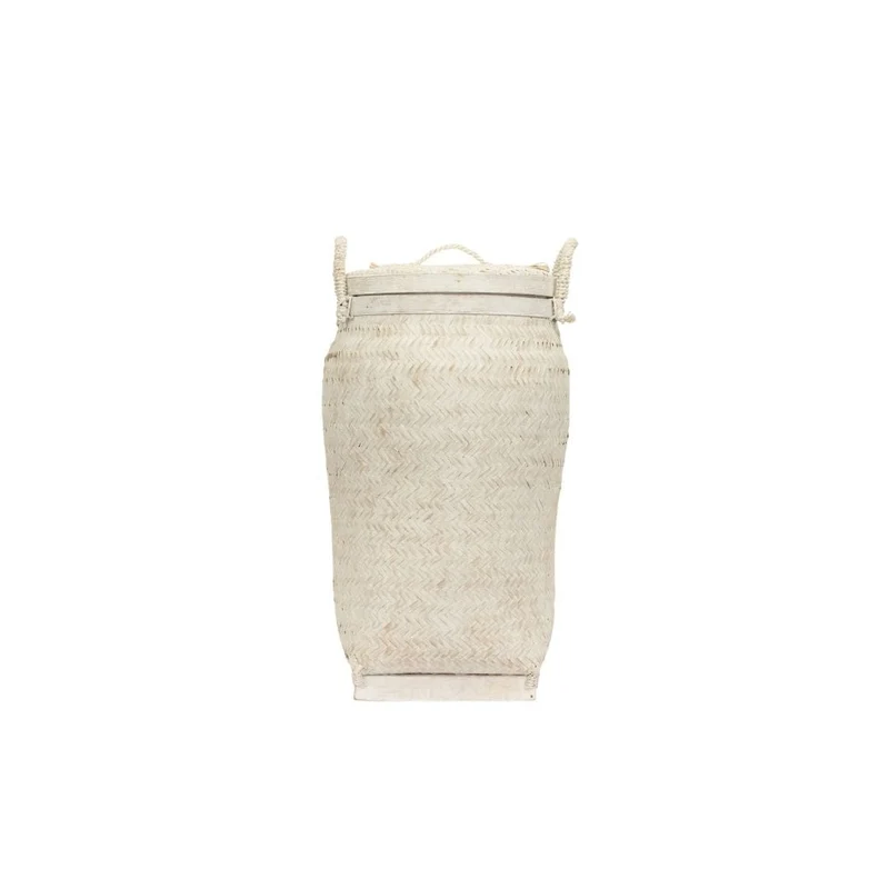Bamboo Basket | Whitewashed 30x60cm