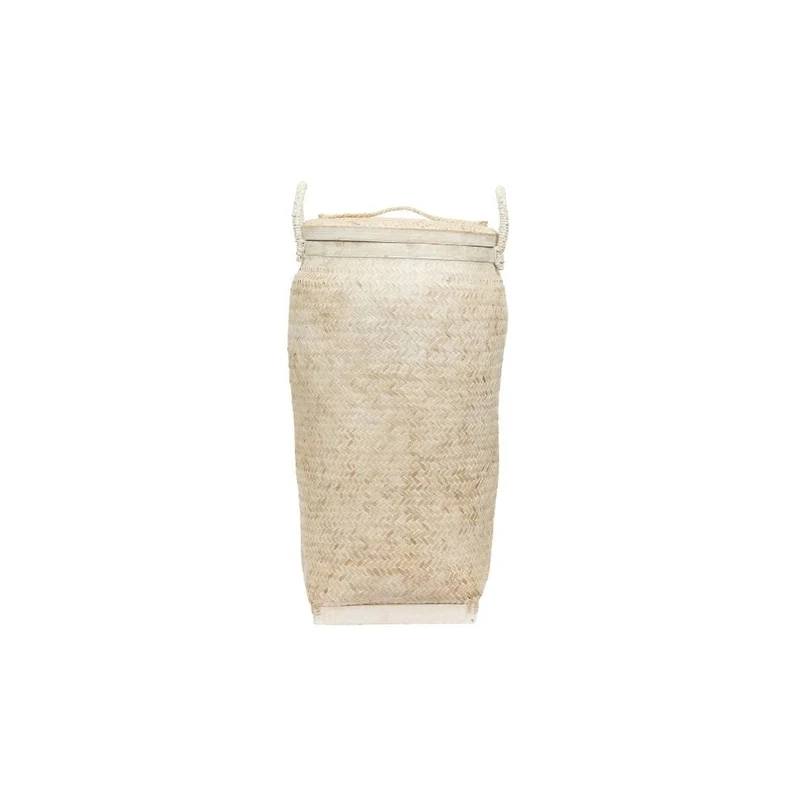 Bamboo Basket | Whitewashed 40x75cm