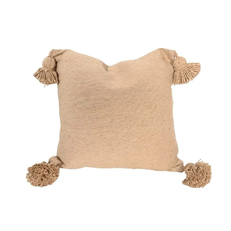 PomPom Cushion Cover | Sand | 50x50cm