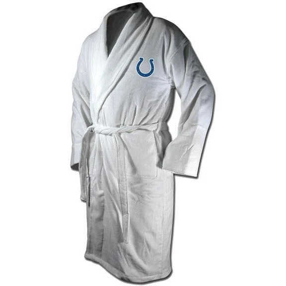 Indianapolis Colts White Terrycloth Bathrobe