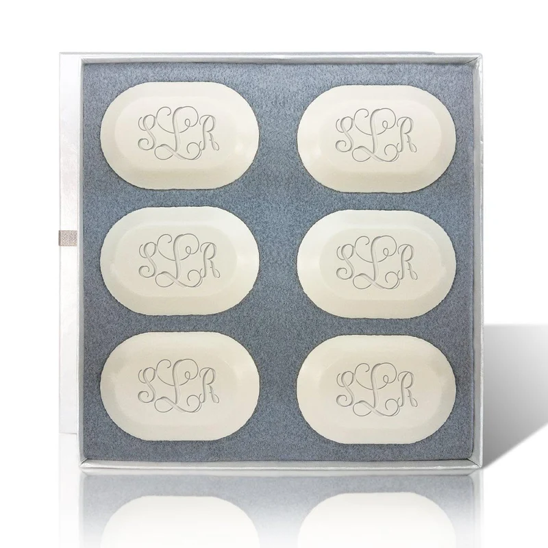 Personalized Carved Soap - Six Bars - Monogram