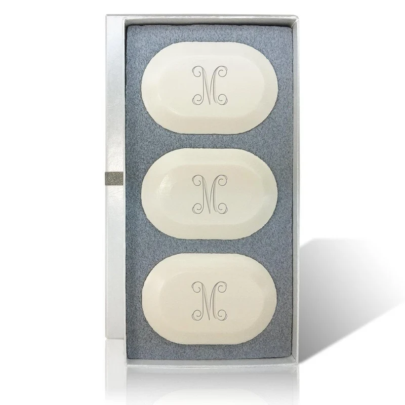 Carved Soap Trio - Single Initial