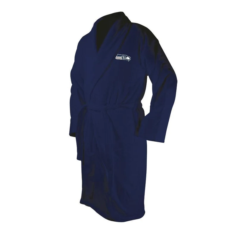 Seattle Seahawks Blue Terrycloth Bathrobe