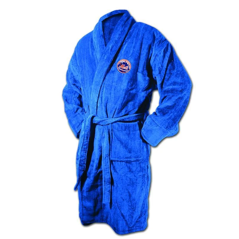 New York Mets Blue Terrycloth Bathrobe