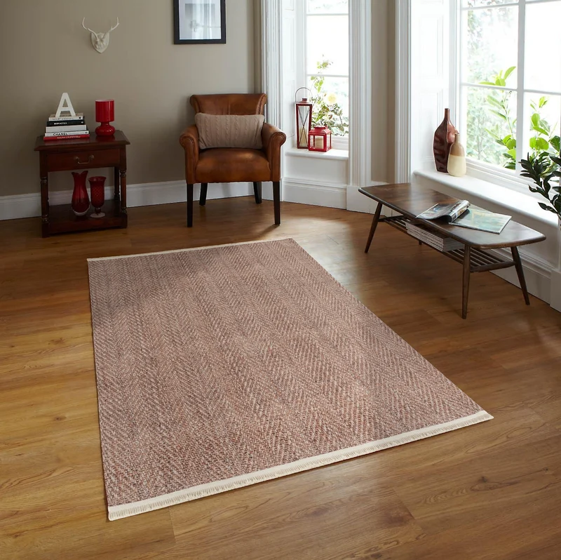 Tapis chenille moderne EFE 1075 Beige