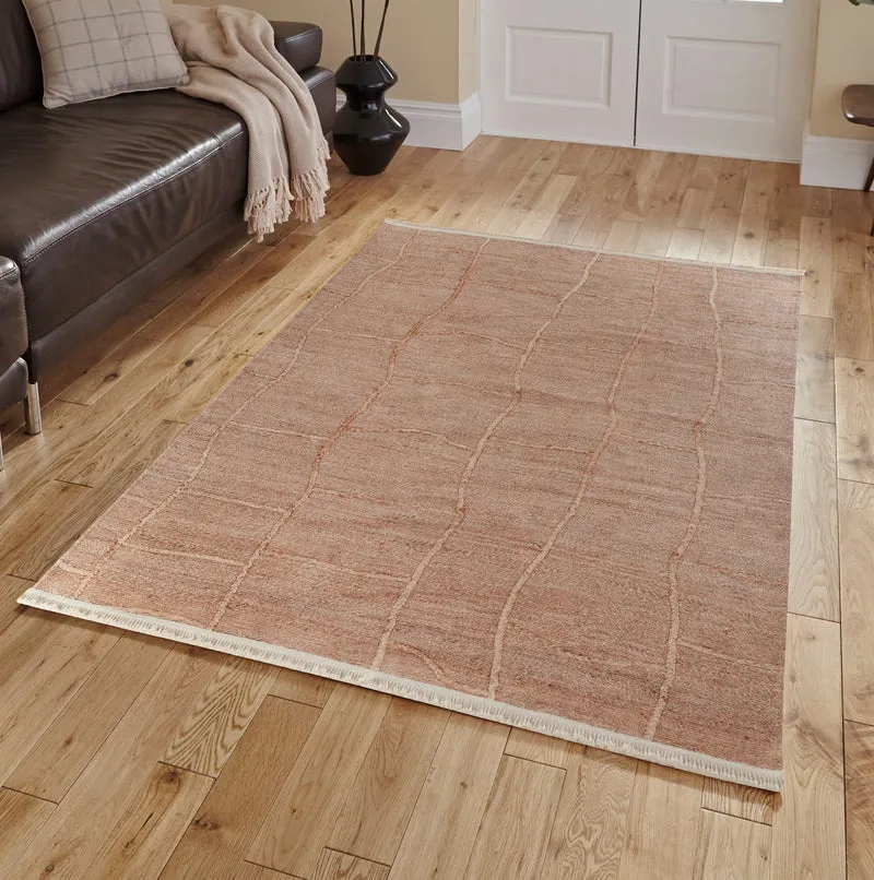 Tapis chenille moderne EFE 1065 Beige