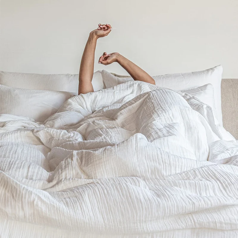 Breeze Duvet Cover | White
