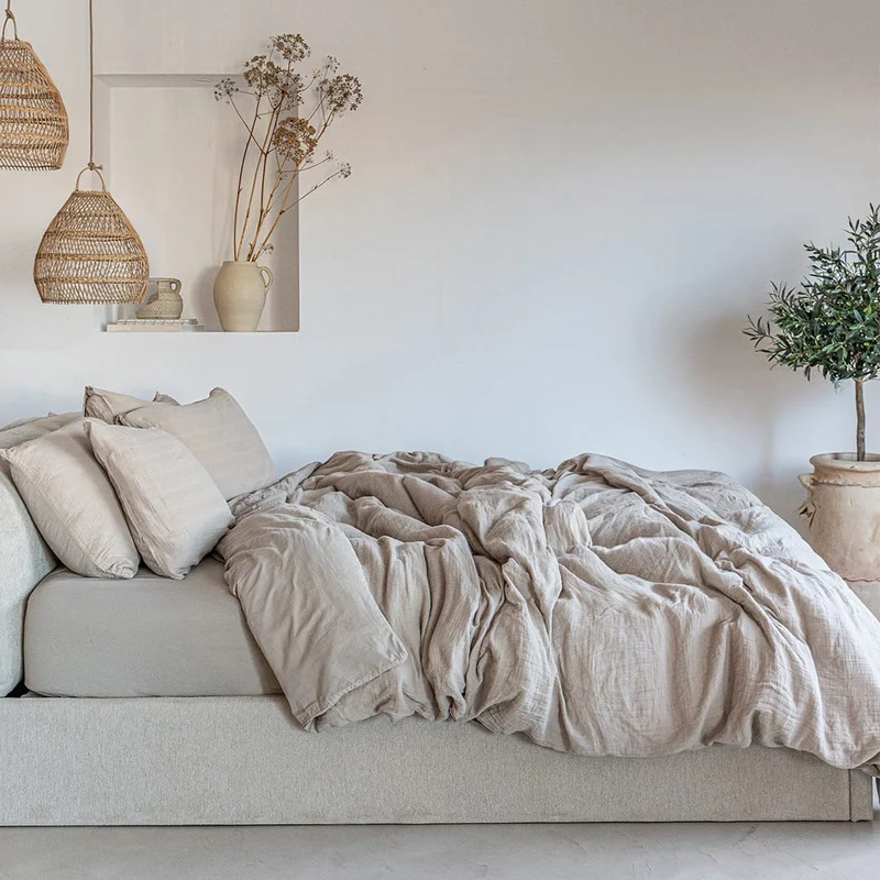 Breeze Fitted Sheet | Sand