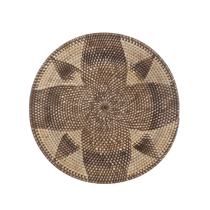 Lontar Deco Basket | Diamond Motif | 40cm