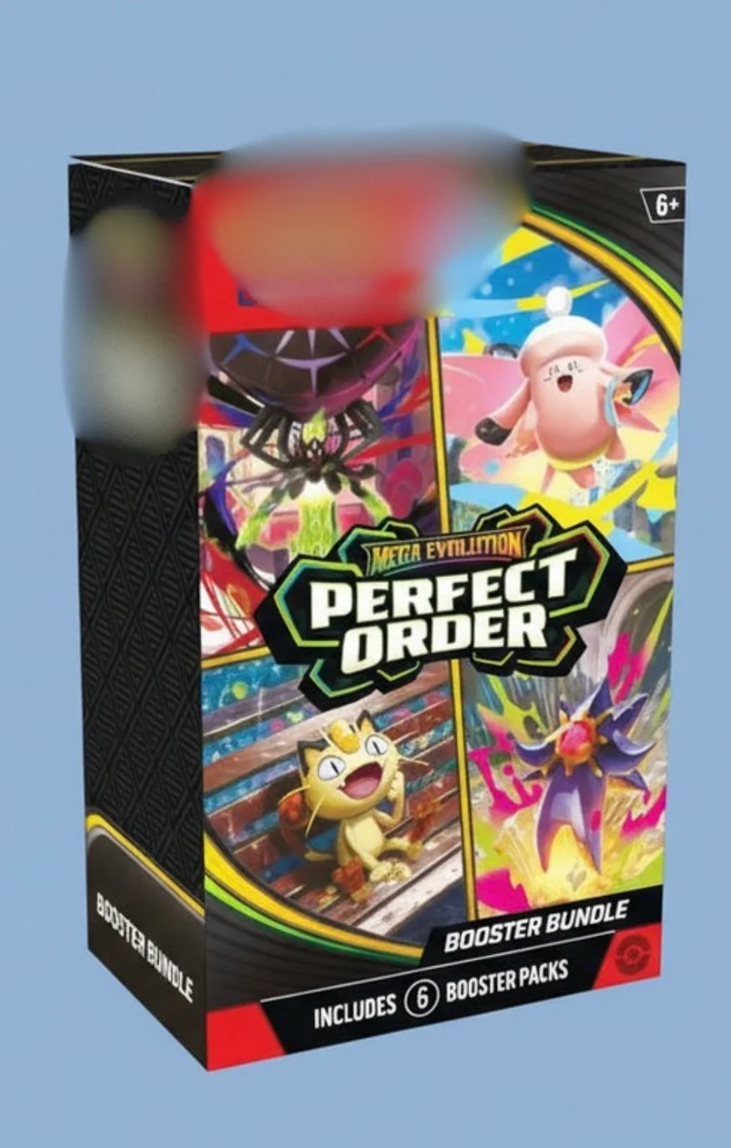 P0KEMON MEGA EVOLUTION -PERFECT ORDER - BOOSTER BUNDLE (ANGLAIS)