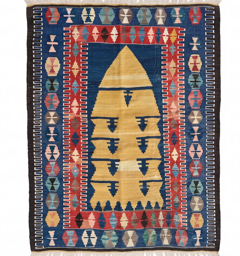 Kilim ancien Obruk - 115 x 92 cm