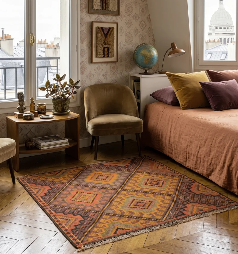 Kilim ancien Kagizman - 130 x 110 cm