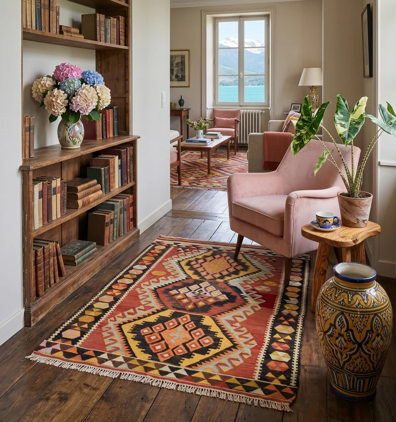 Kilim ancien Adana - 120 x 102 cm