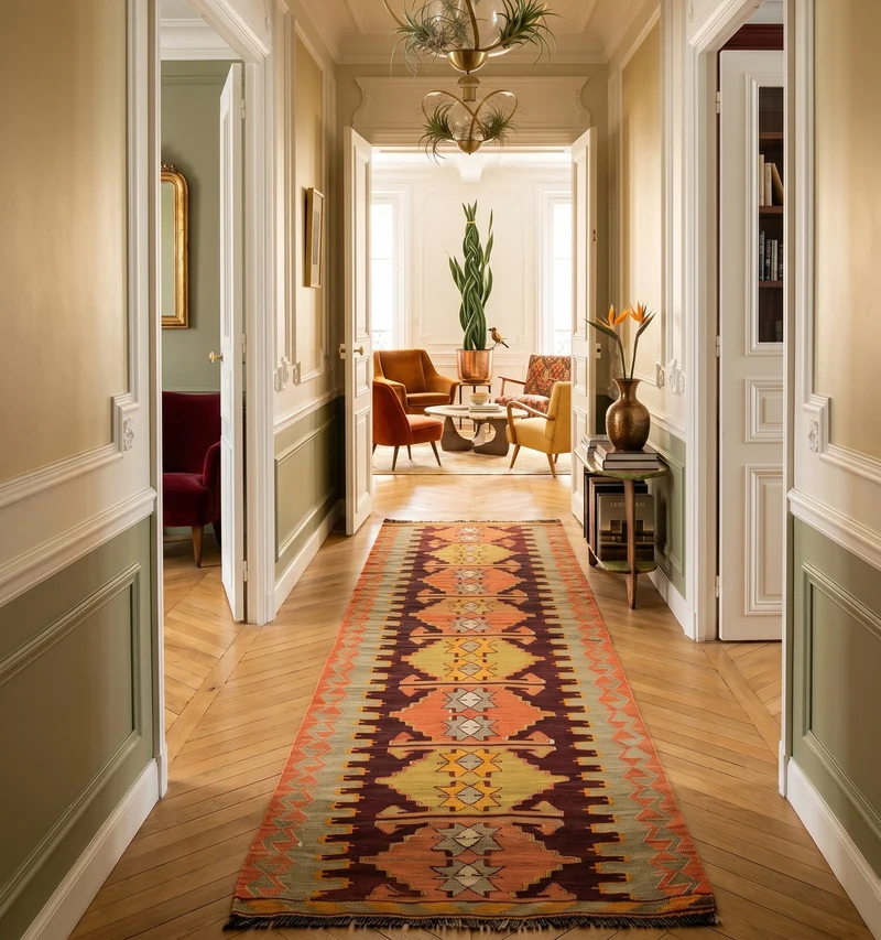 Kilim ancien Antalya - 345 x 83 cm