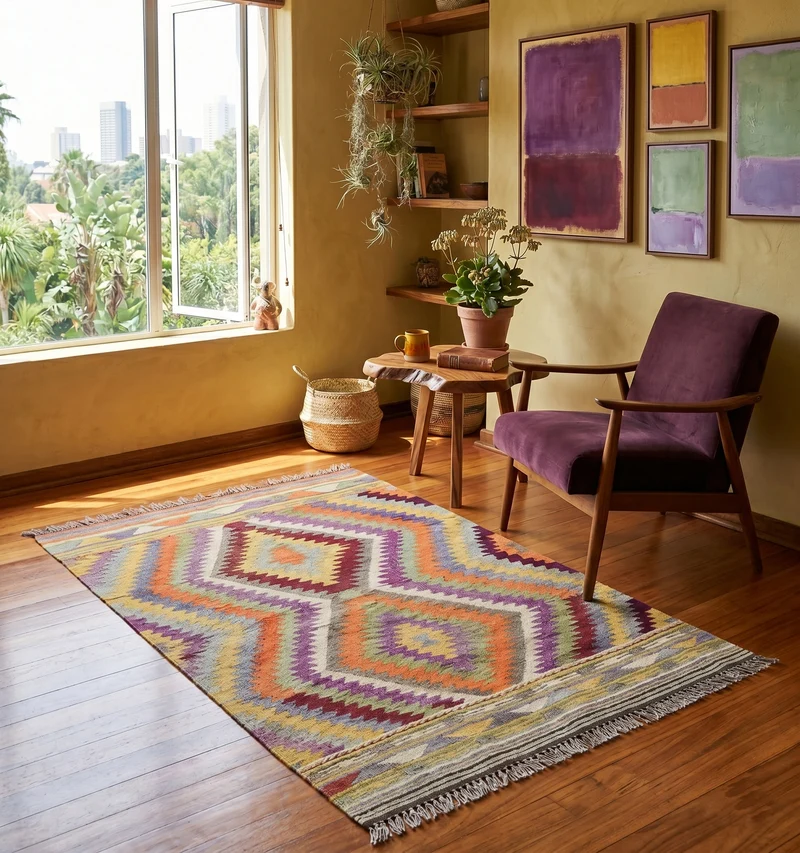Kilim ancien Barak - 150 x 108 cm