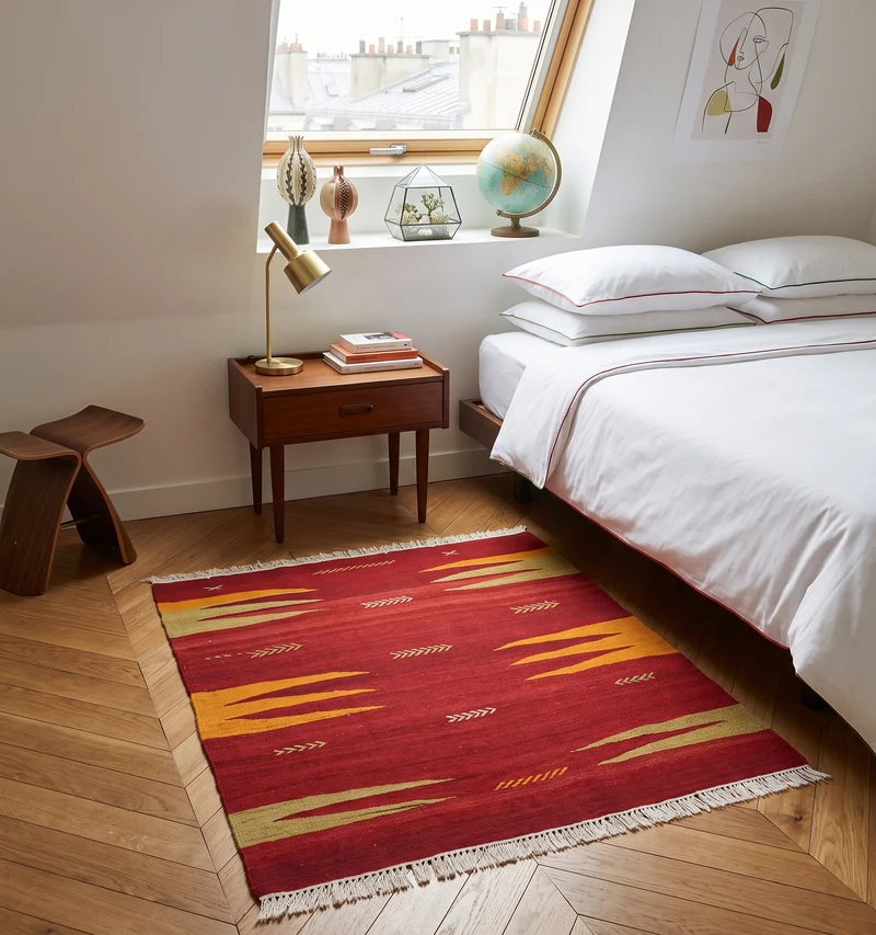 Kilim ancien Bodrum - 105 x 96 cm