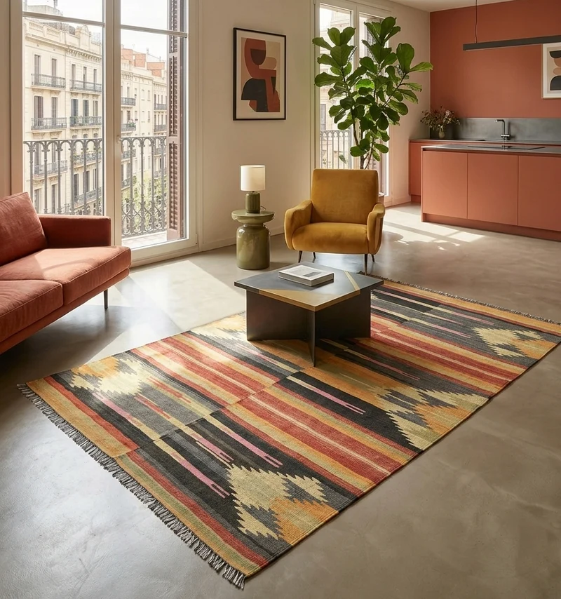 Kilim ancien Denizli – 237 x 146 cm