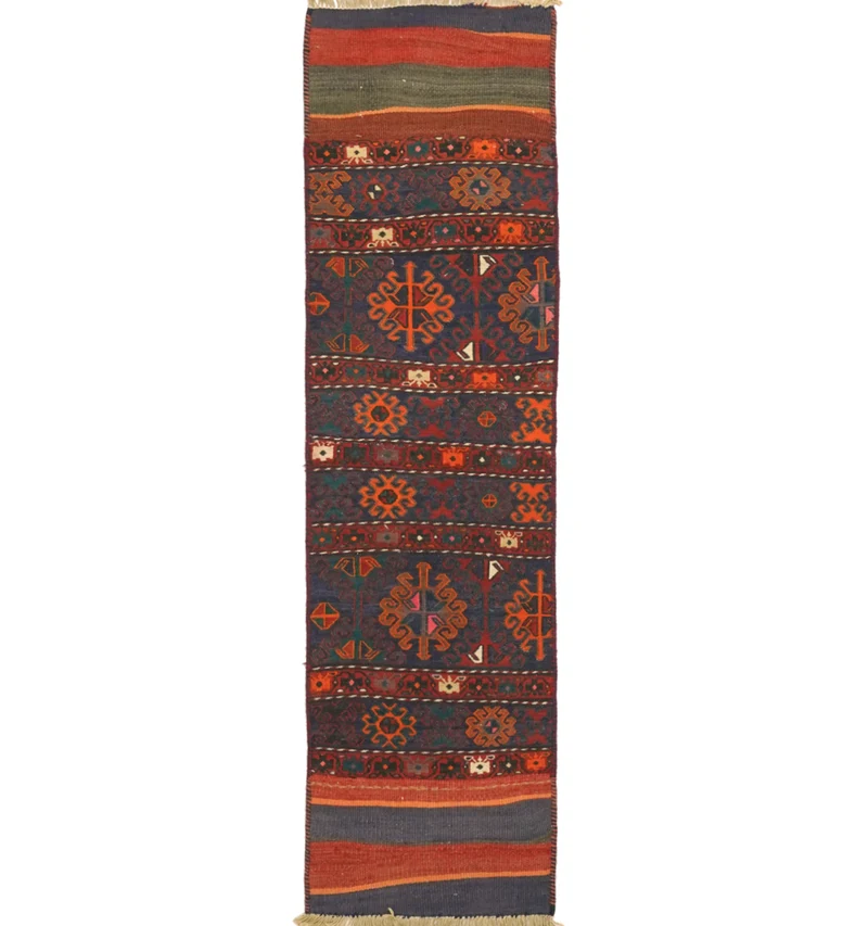 Kilim ancien Soumak – 170 x 46 cm