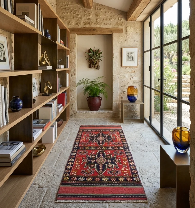 Kilim ancien Soumak – 152 x 68 cm
