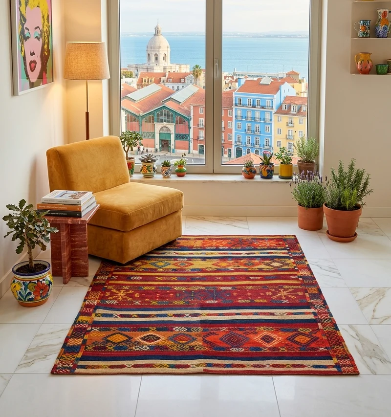 Kilim ancien Adiyaman – 130 x 116 cm
