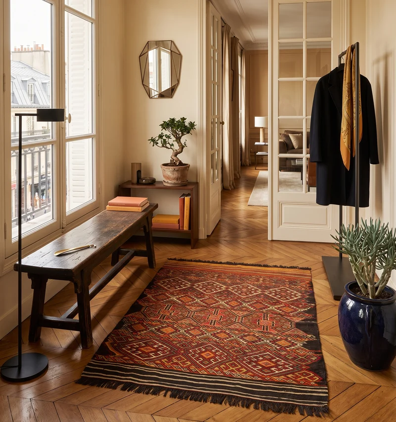 Kilim ancien Menemenci - 105 x 93 cm