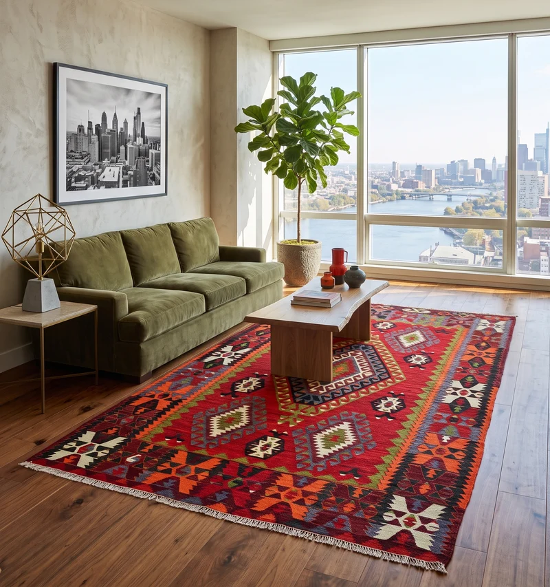 Kilim ancien Cal - 300 x 170 cm