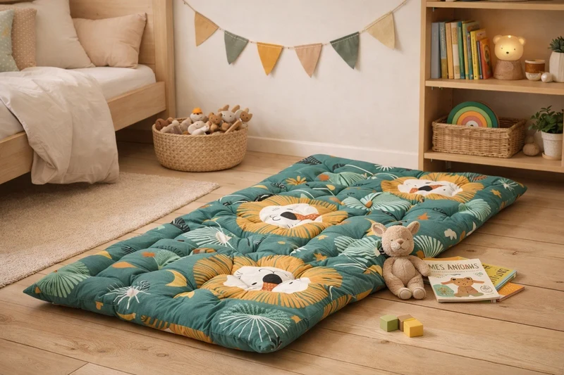 Matelas de Sol Enfant Vert - Confort & Douceur