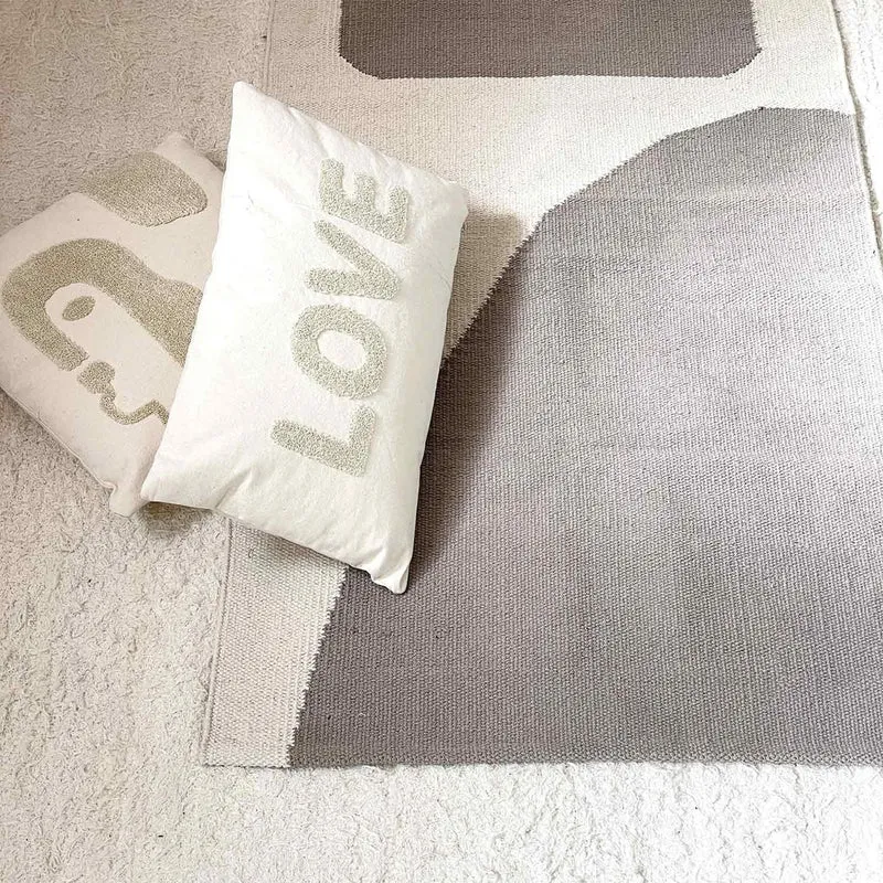 Tapis coton "BLOOP" naturel 70x140cm 13946
