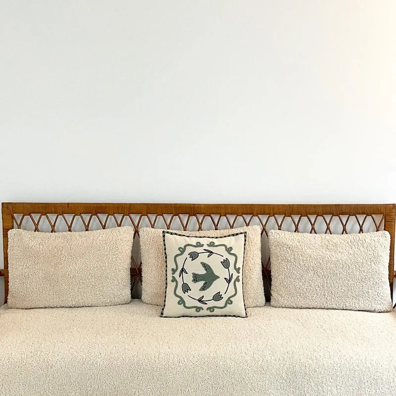 Coussin Gabriel DOUDOU naturel blanc 40 cm x60 cm 013788